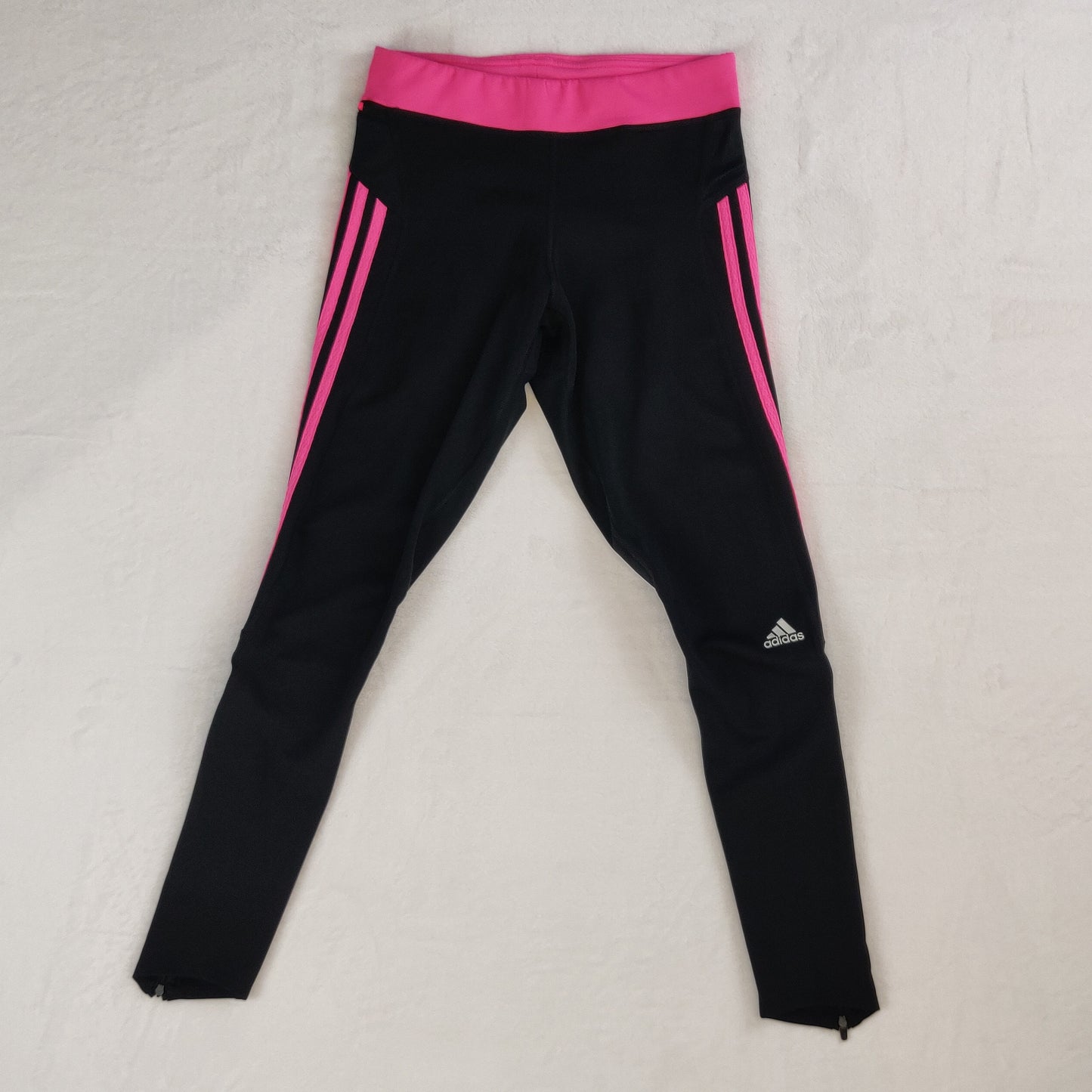 Adidas Climalite Response Black Pink Leggings Women UK 10 / Small ~ M61875