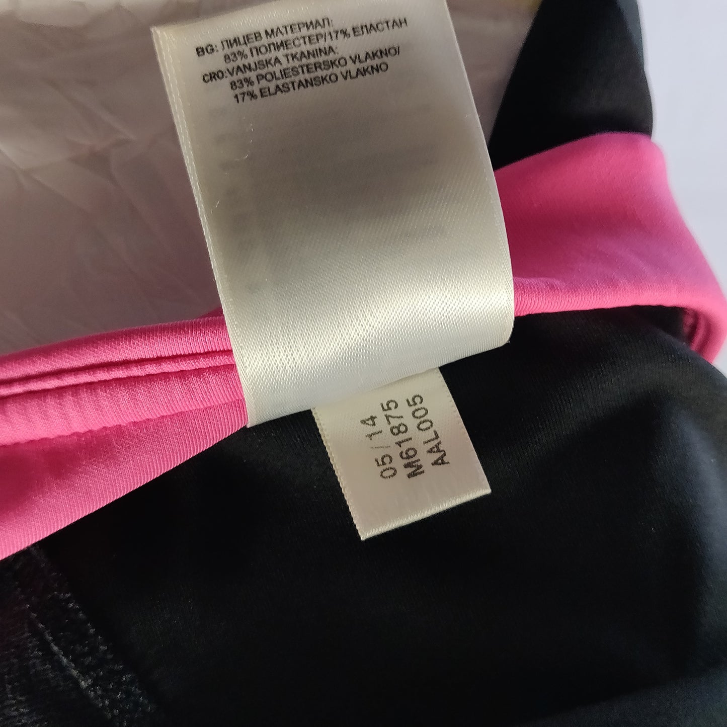 Adidas Climalite Response Black Pink Leggings Women UK 10 / Small ~ M61875