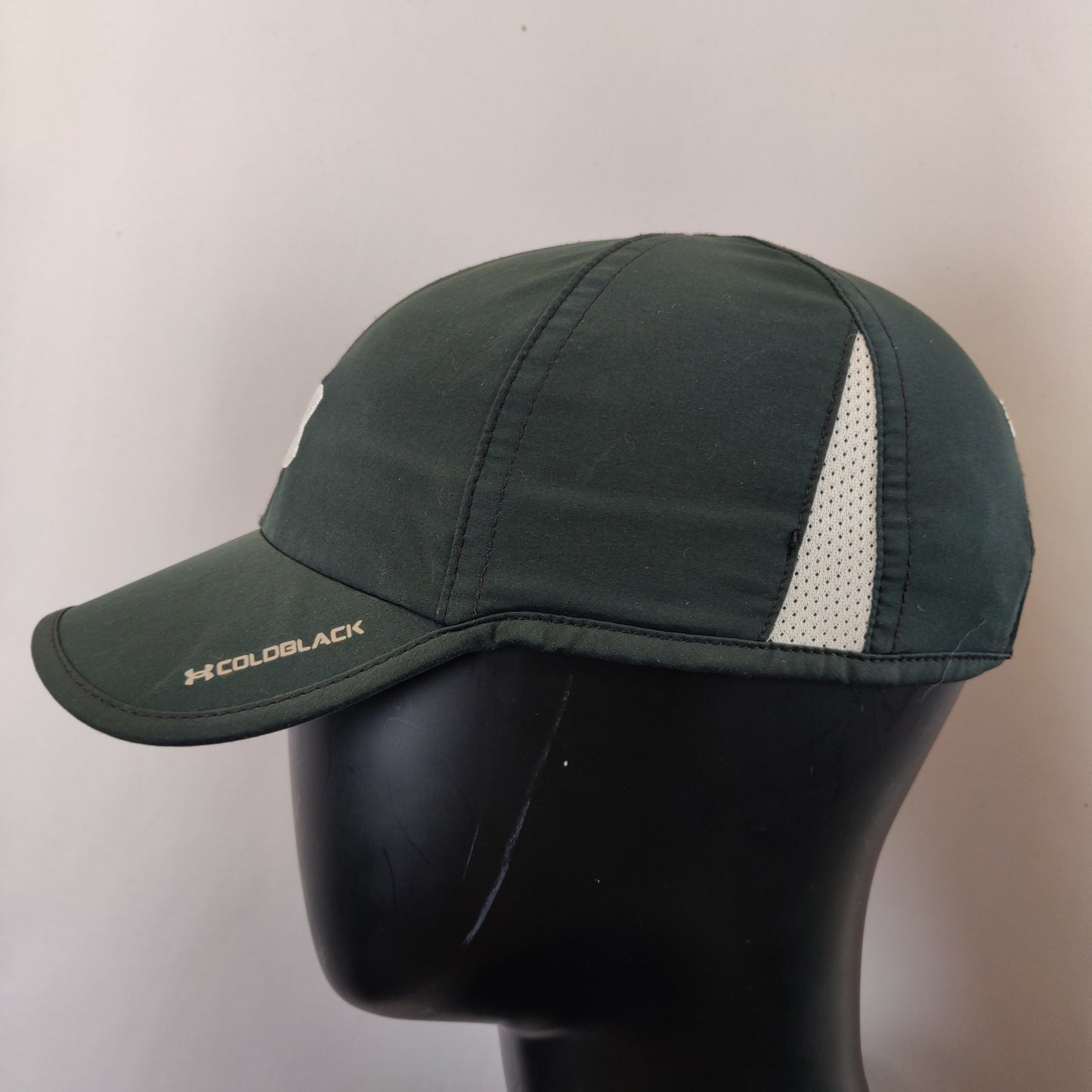Under Armour Cold Black Green Adjustable Baseball Cap Hat Women OSFA