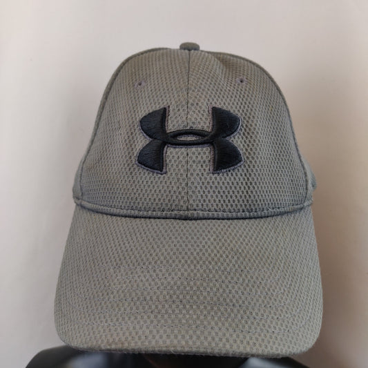 Under Armour Grey Embroidered Logo Golf Baseball Cap Hat Men Unisex Large / XL