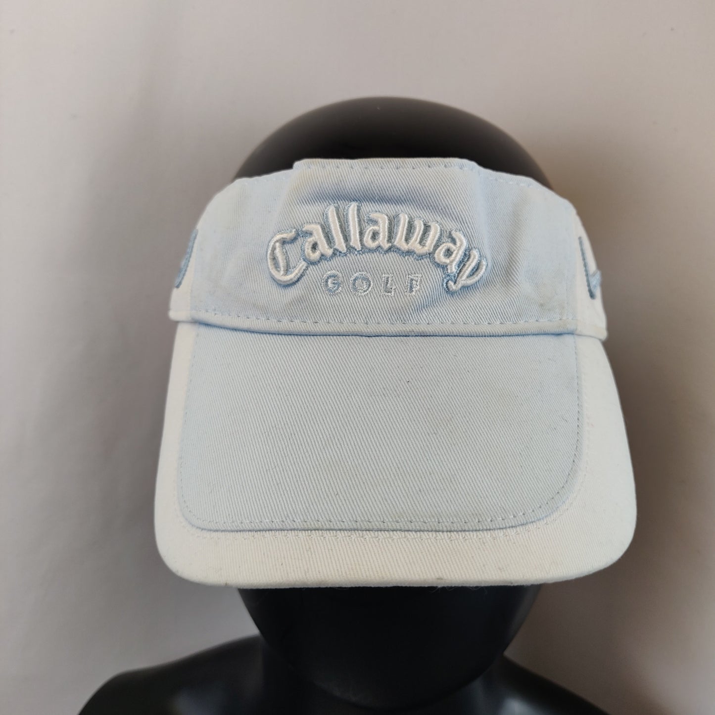 Callaway Golf Logo Blue White Sun Cap Outdoor Visor Hat Cap Women One Size