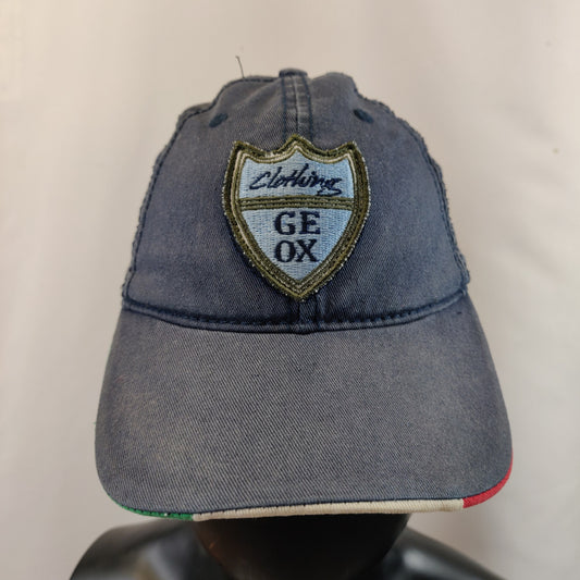 Geox Clothing Navy Blue Baseball Cap Italian Lion Logo Cotton Hat Kids Boys
