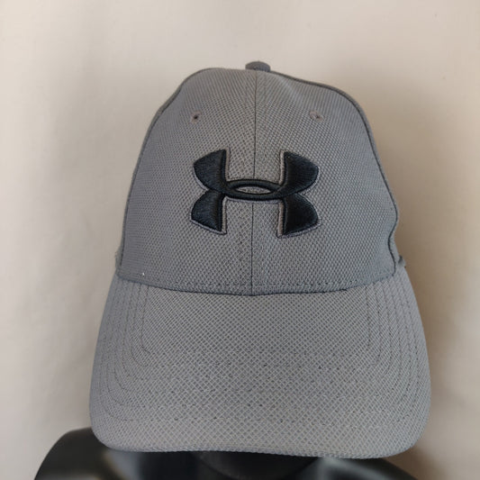 Under Armour UA Blitzing 3.0 Grey UA Classic Fit Baseball Cap Hat Men Unisex M / L