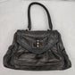 Mimco Enchanted Black Leather Shoulder Bag Handbag Women