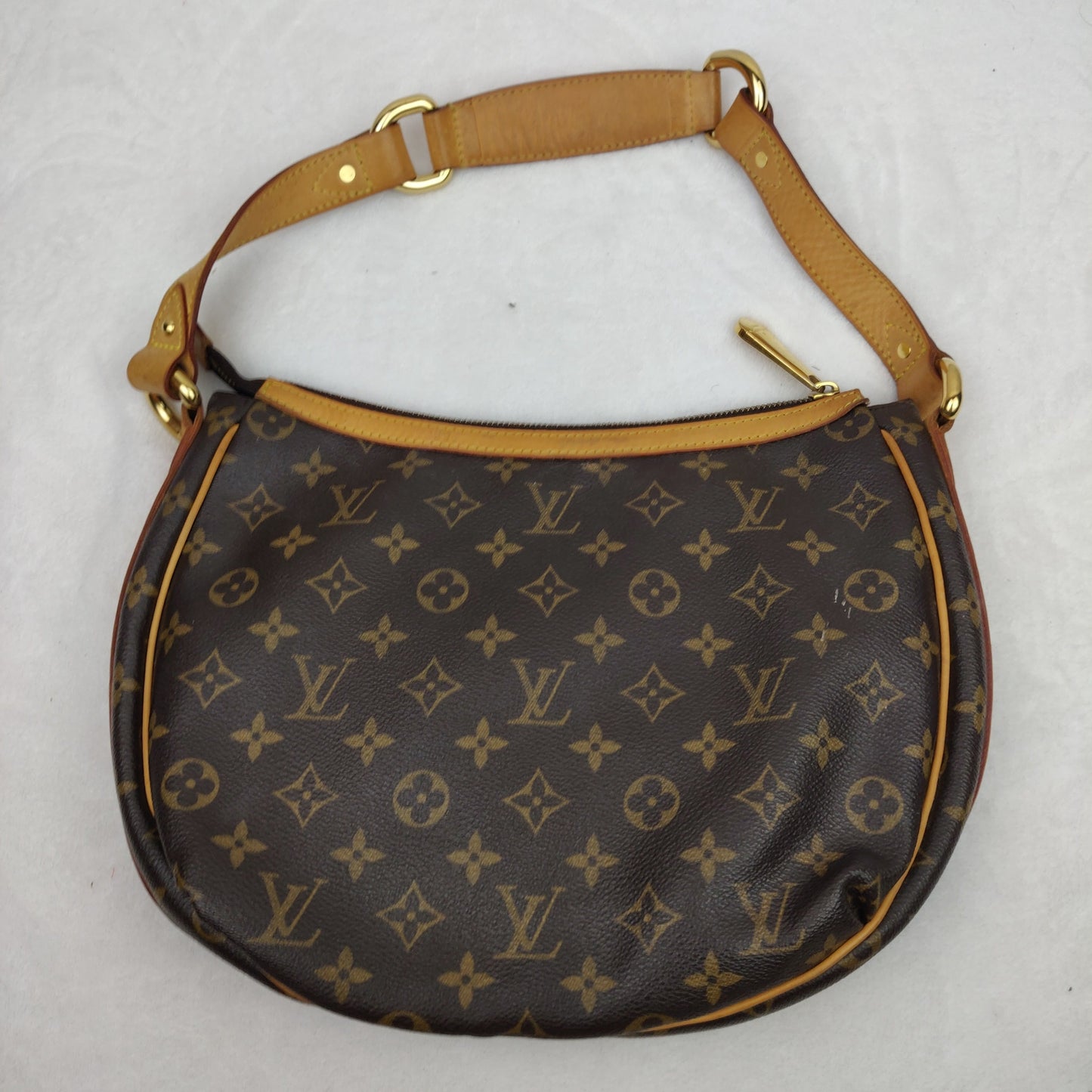 Louis Vuitton Authentic Brown Tulum Monogram PM Shoulder Bag Handbag Women