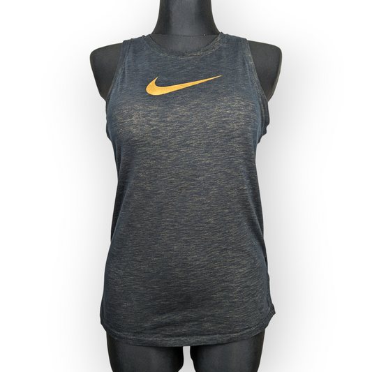 Nike Dri Fit Black Fitness Tank Top Sleeveless Round Neck Women Size Small