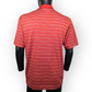 Nike Golf Dri Fit Red Striped Short Sleeve Polo Shirt Men Size Small