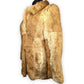 Julian Yard Vintage Tan Brown Button Up Fur Jacket Women Size UK 14