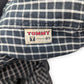 Tommy Jeans Vintage Black Checked Embroidered Long Sleeve Shirt Men Size Medium