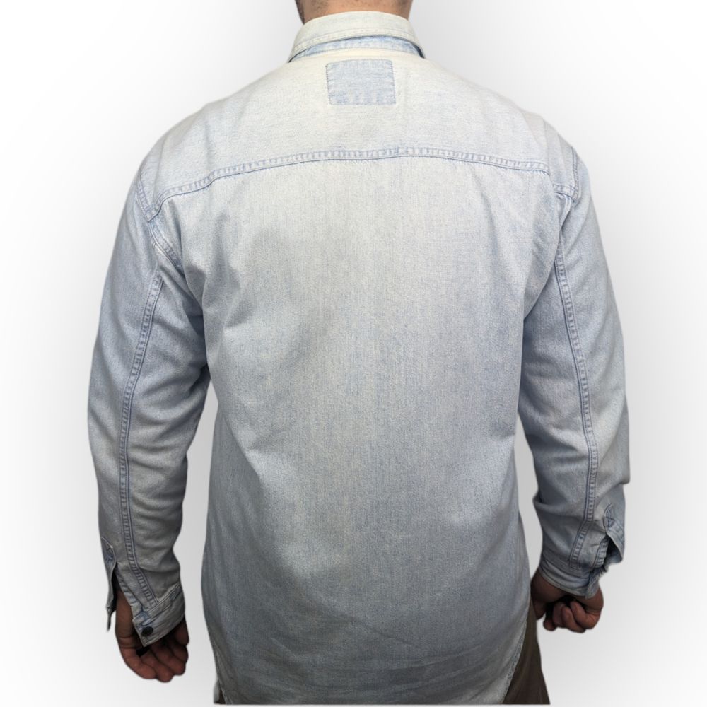Levi's Vintage Blue Long Sleeve Button Up Denim Shirt Men Size Large