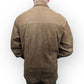 Mission Vintage Brown Button Up Suede Leather Jacket Coat Men Large