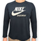 Nike Sportswear Black Long Sleeve Casual Cotton T-shirt Men Size Large
