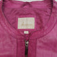 Trapper Queens Pink Clamor Lamb Leather Jacket Women Size 40