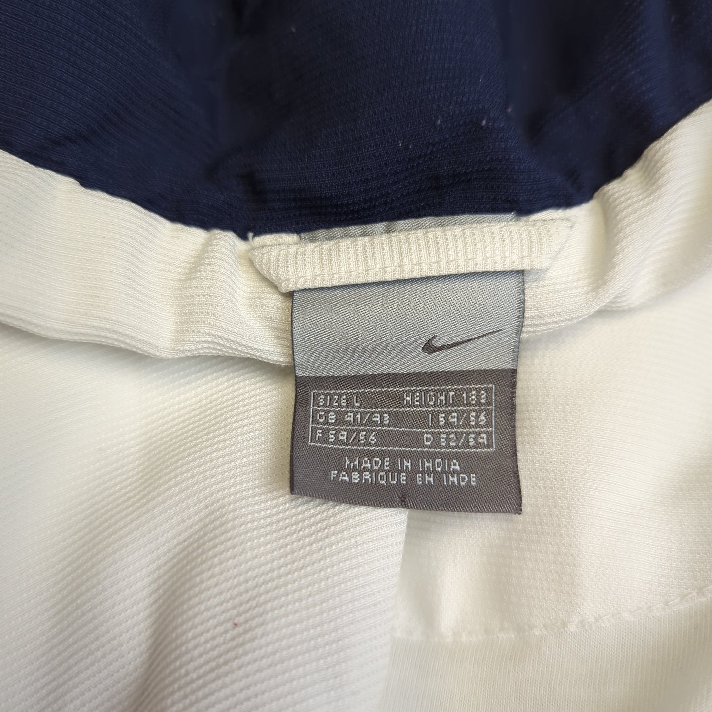 Nike Vintage White Track Jacket Men Size Large