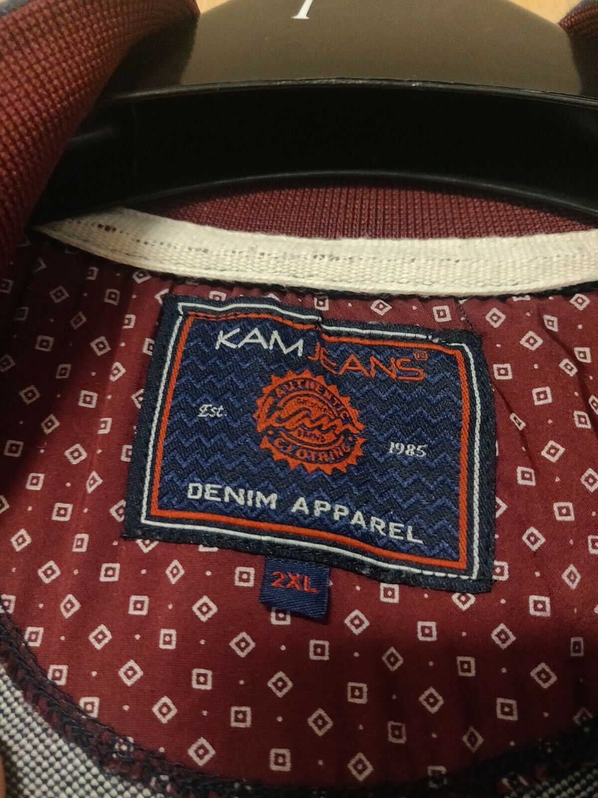 Kam Jeans Vintage Grey Half-Zip Sweatshirt Jumper Men Size 2XL
