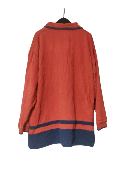 Alice Sport Orange Half-Zip Sweatshirt Women Size Large