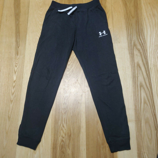 Under Armour Cold Gear Navy Fitted Joggers Boys Size YLG