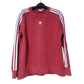 Adidas Red 3 Stripes Sweatshirt Long Sleeve Women Size UK 10