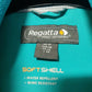 Regatta Blue Softshell Jacket Water Repellent Wind Resistant Women Size UK 12