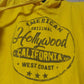 Hollywood California Yellow Pullover Hoodie Men Size Small