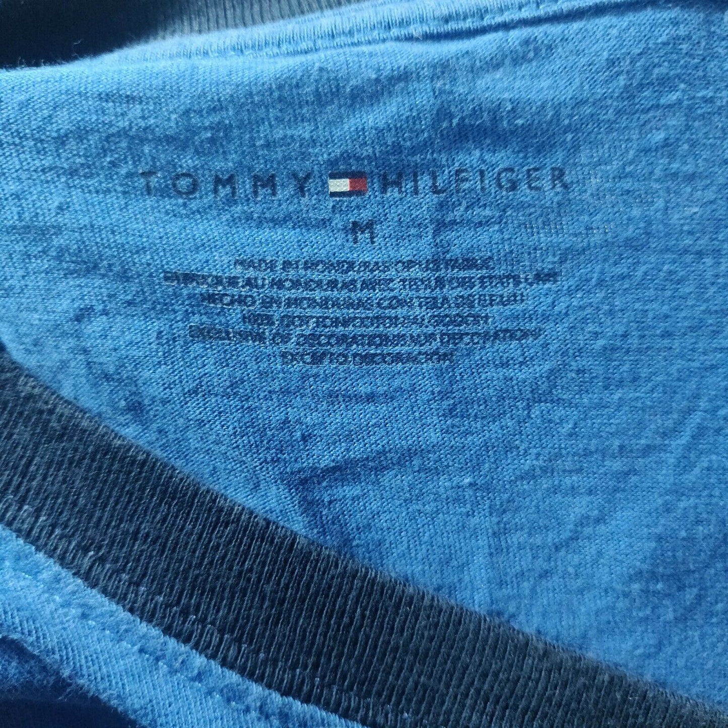 Tommy Hilfiger Blue T-shirt Short Sleeve Men Size Medium