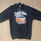 Classic Rider Vintage Black Pullover Hoodie Men Size Large