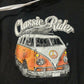 Classic Rider Vintage Black Pullover Hoodie Men Size Large