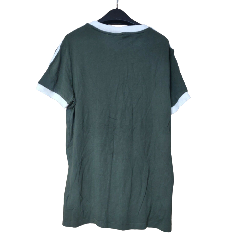 Adidas Green 3 Stripes T-Shirt Women Size UK 6
