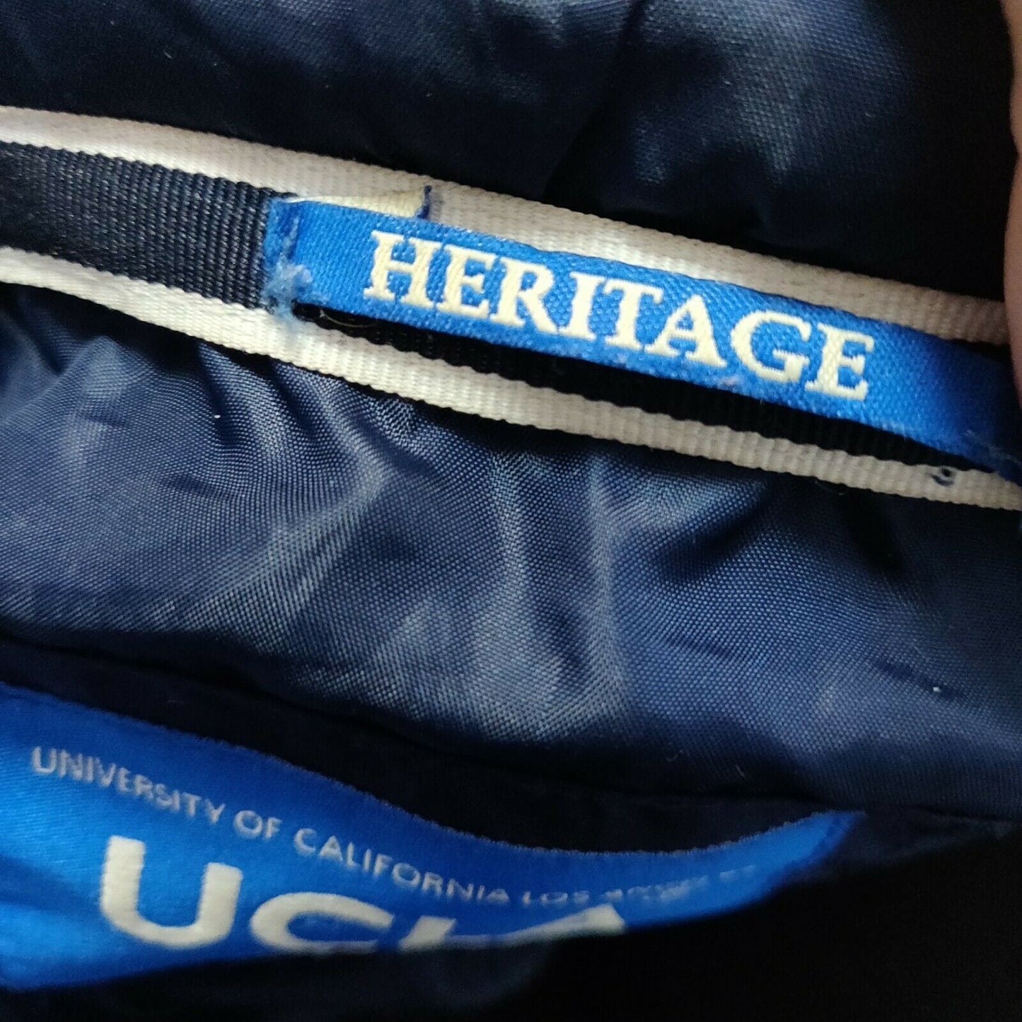 UCLA Heritage Navy Puffer Jacket Men Size XL