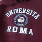 Universita Roma Burgundy Pullover Hoodie Men Size Medium