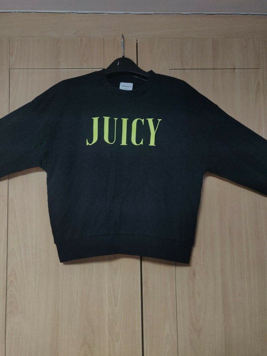 Juicy Couture Black Sweatshirt Girls Size 10-11 Years