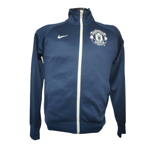Manchester United Blue Nike Track Jacket Full Zip Men Size Small