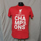 Liverpool FC Champions 2019-2020 Red T-shirt Men Size Medium