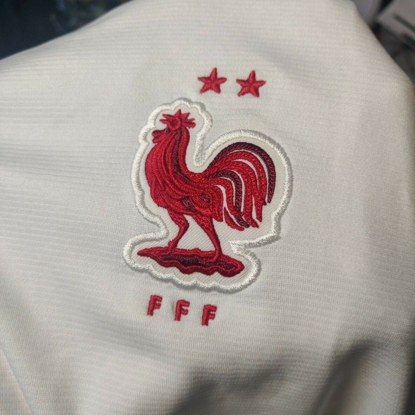 France Football Federation White Nike Dri-Fit Jersey Men Size XL
