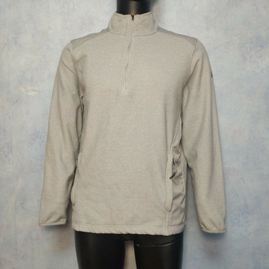 Under Armour Coldgear Grey Loose Sweatshirt 1/4 Zip Men Size Medium