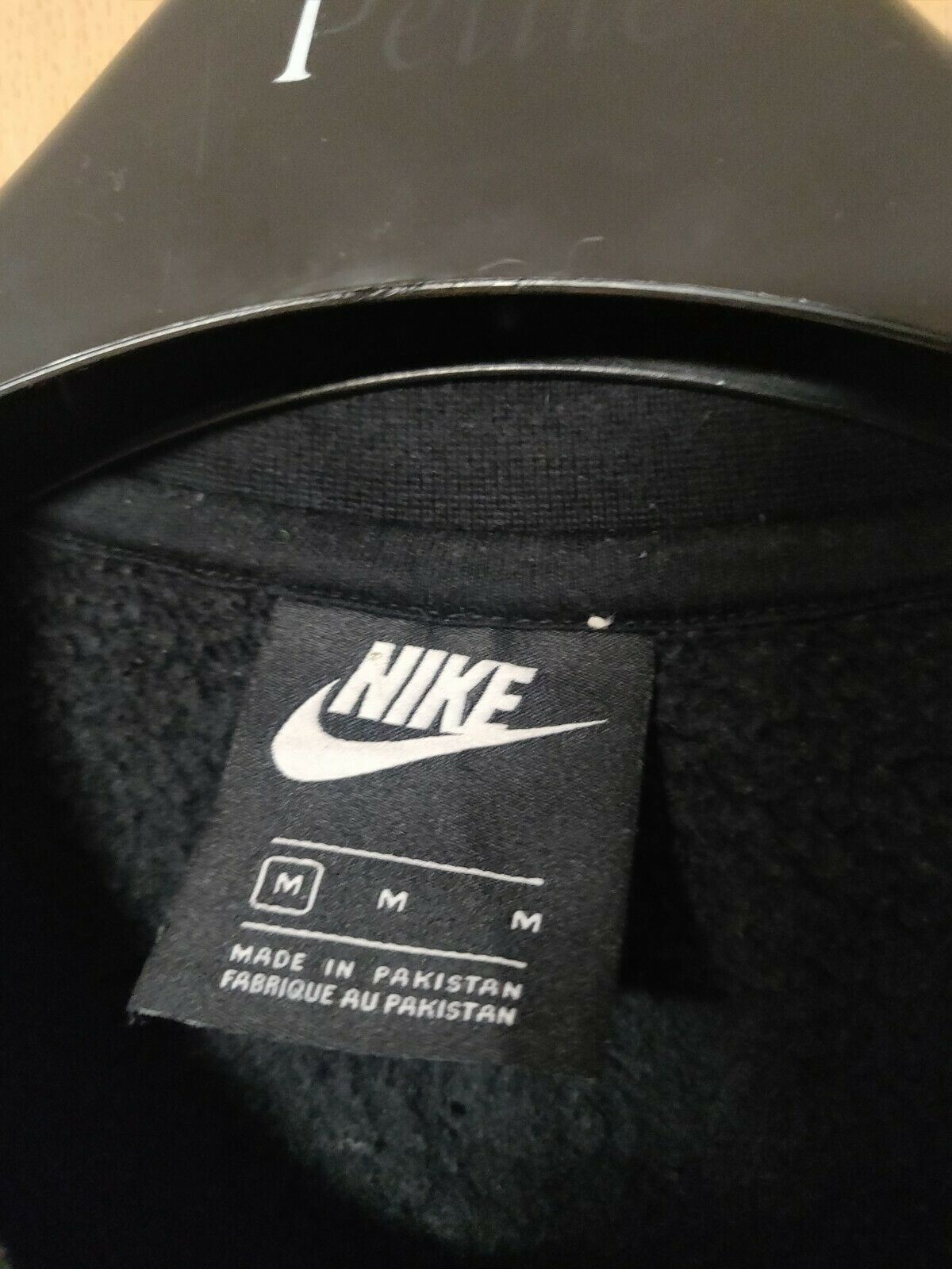 Nike Black Sweatshirt Just Do It Spell Out Logo Men Size Medium