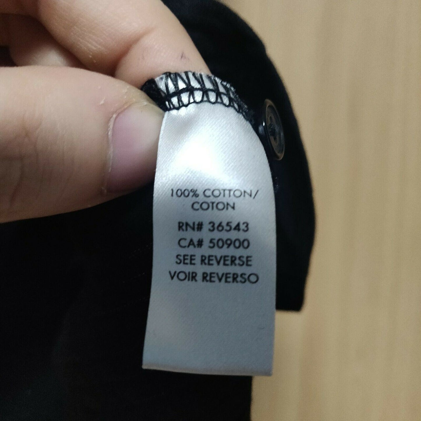 Calvin Klein Black 1/4 Button Polo Shirt Men Size Medium