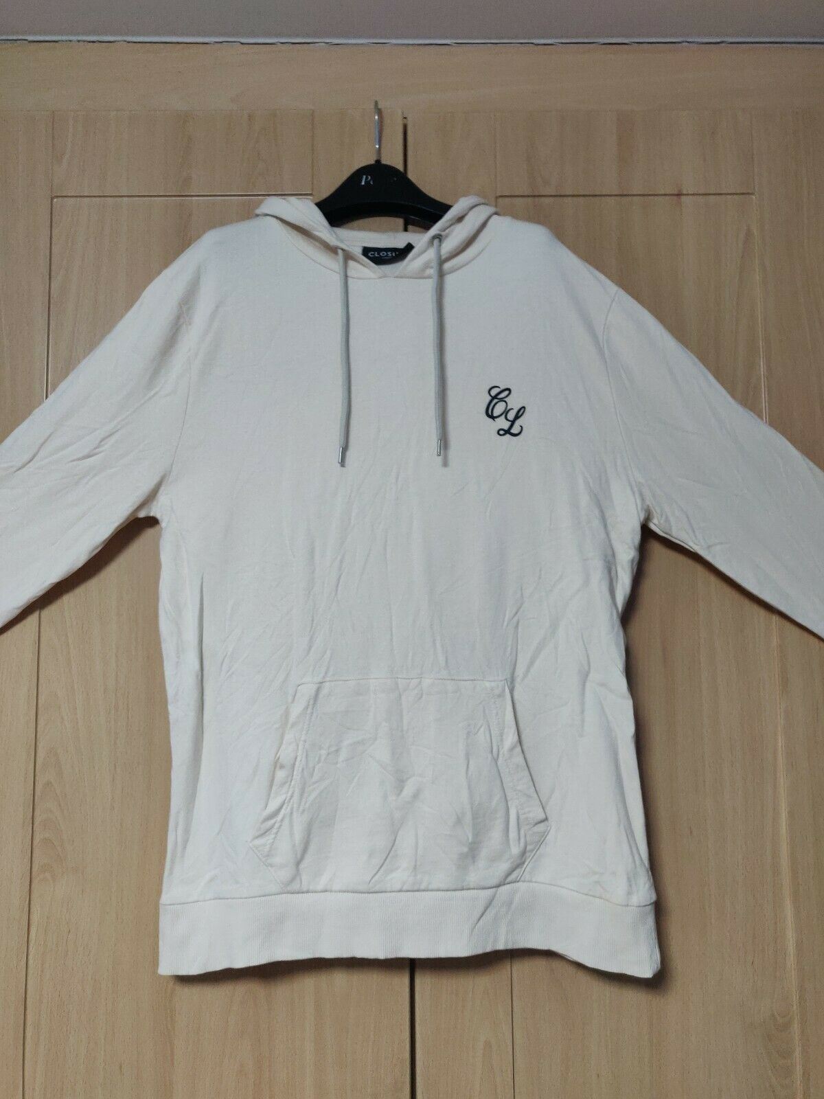 Closure London White Pullover Hoodie Men Size Large