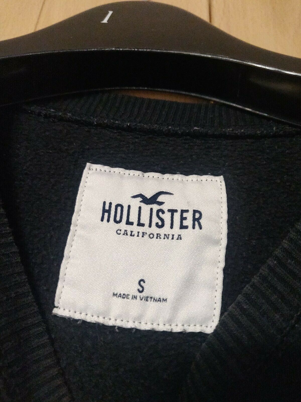 Hollister California Black/Pink Sweatshirt Jumper Men Size Small