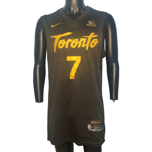 Sun Life Black Nike Toronto Lowry Basketball Jersey Men Size XL