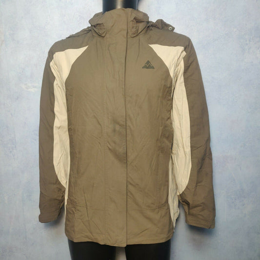 Outdoor Discovery Brown Beige Windbreaker Jacket Men Size Large