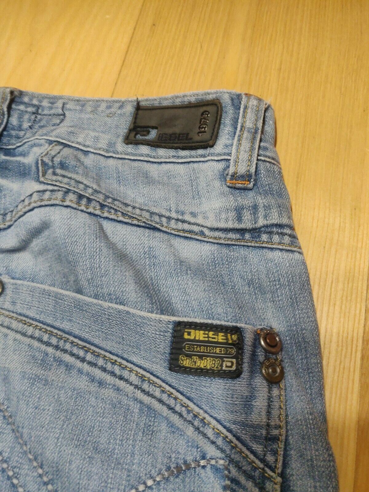 Diesel Vintage Light Blue Denim Jeans 1979 Size 32W/32L