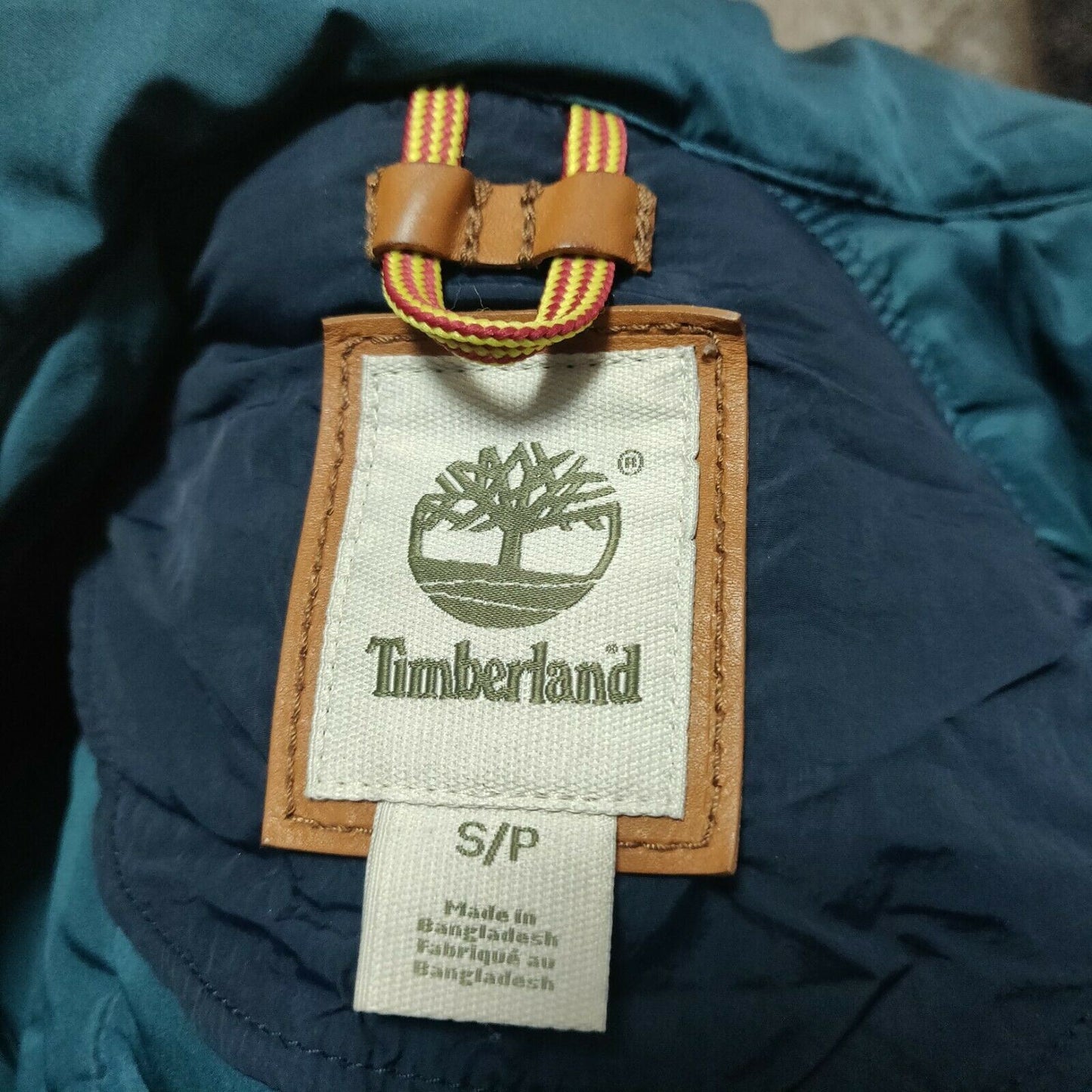 Timberland Navy Puffer Jacket Women Size Small