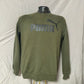 Puma Green Sweatshirt Pullover Men Size Medium