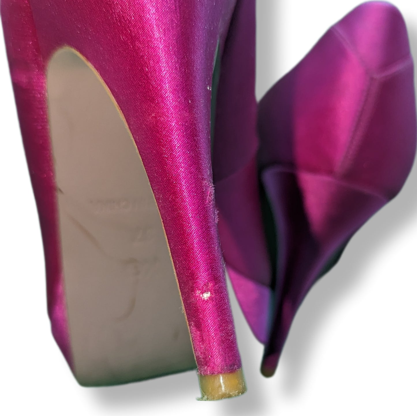 KG Kurt Geiger Pink Peep Toe High Heels Women Size UK 4