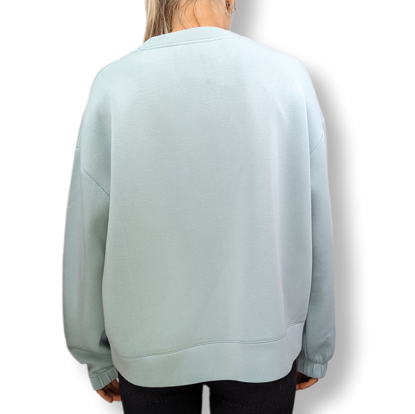 Helen Steele Blue Loose Fit Sweatshirt Women Size Medium