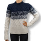 Superdry Scandinavian Blue and White Knit Sweater Women Size Small