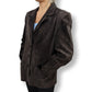 St Bernard Brown Suede Leather Jacket Women UK 12