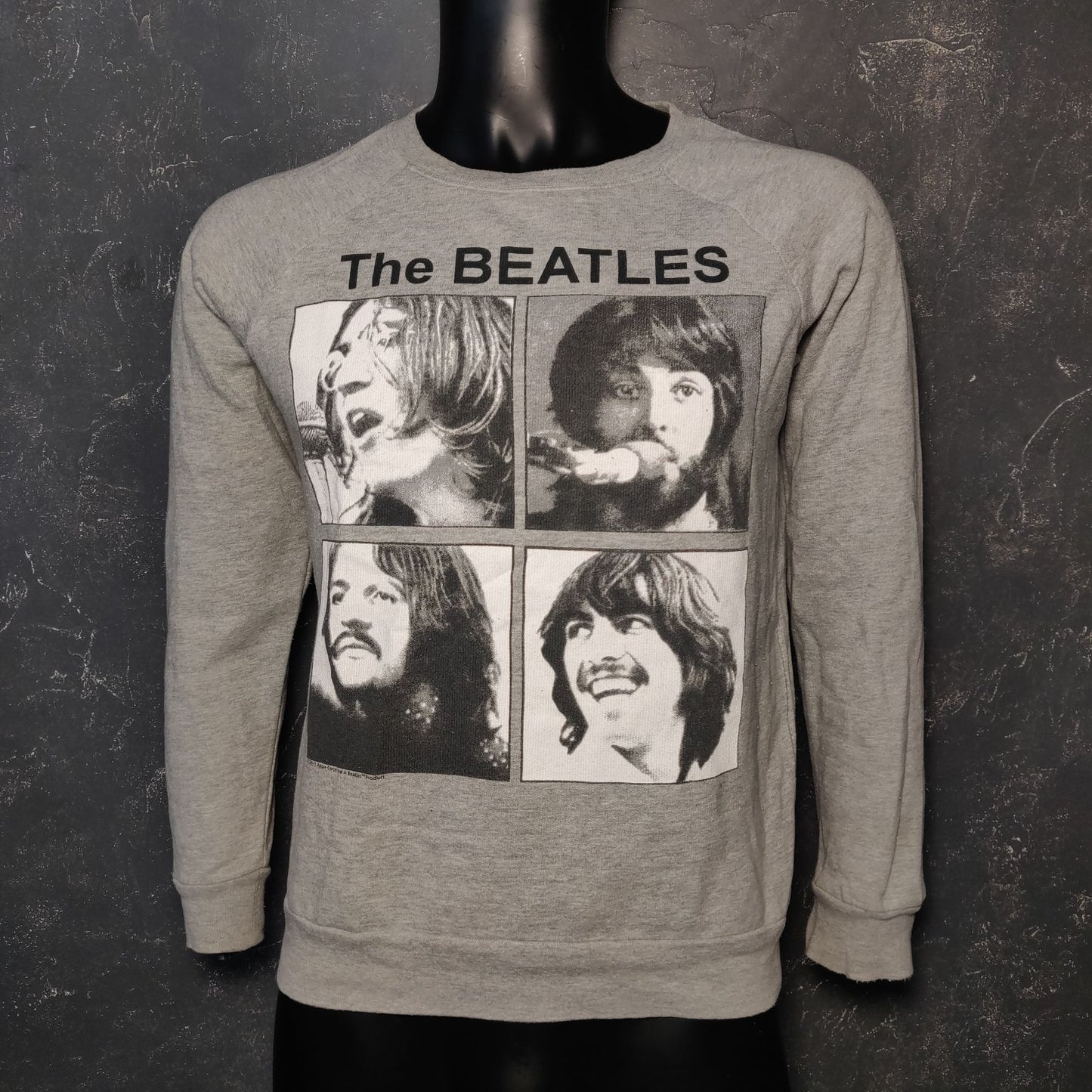 The Beatles Let it Be Grey Sweatshirt Long Sleeve Men Size Small