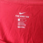 Nike Just Do It Red Tshirt Short Sleeve Women Size Medium